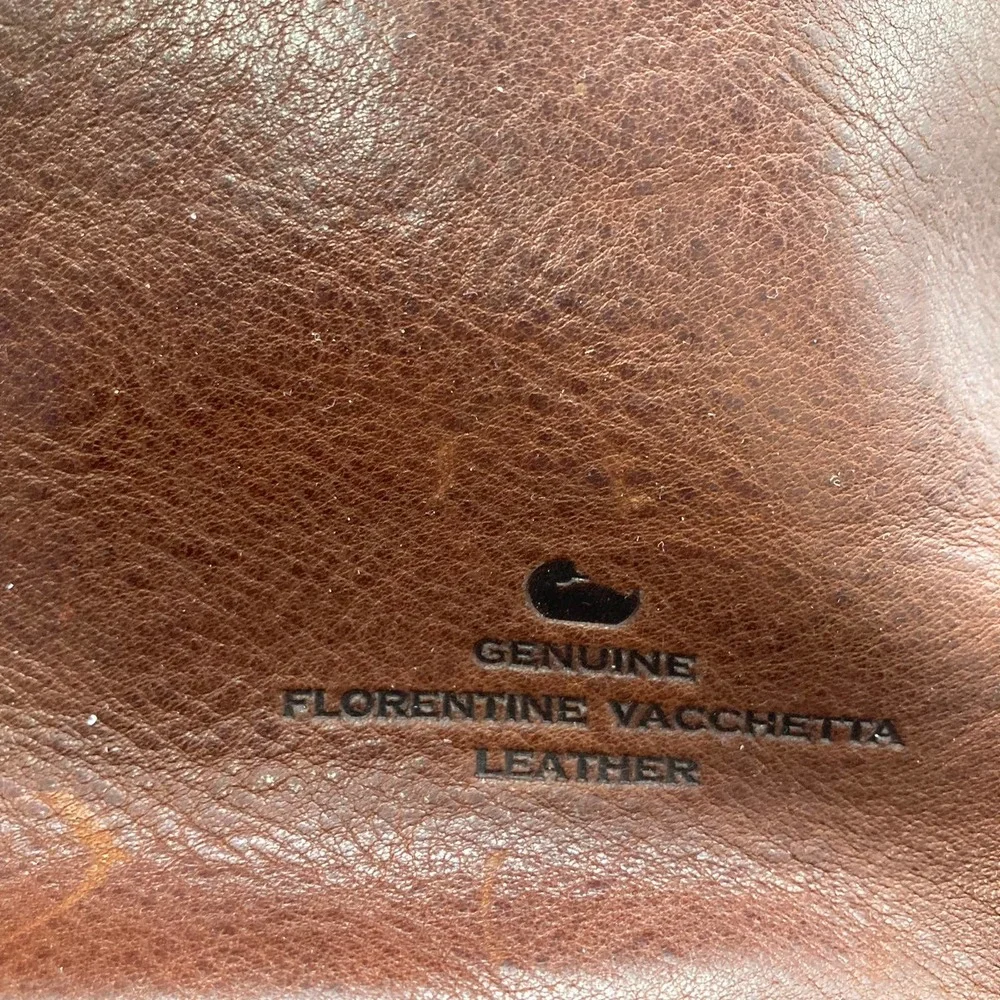 Dooney & Bourke Cognac “Lucy” Florentine Vacchetta leather shoulder bag - Picture 11 of 11